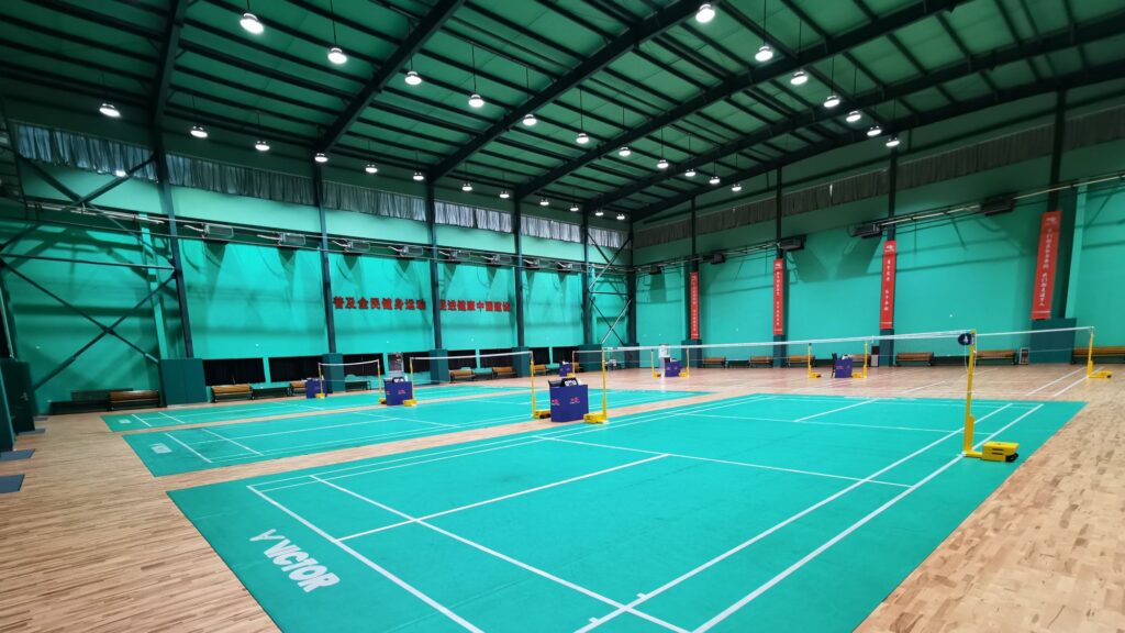Badminton courts lighting design